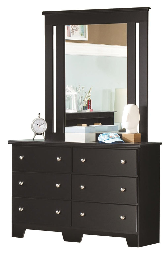Columbia 6 Drawer Dresser & Mirror - in 2 Finishes