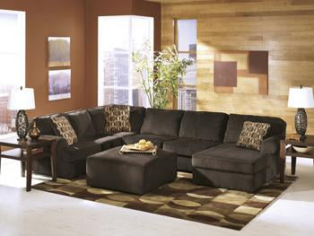 Vista Chocolate Sectional - 3 Piece