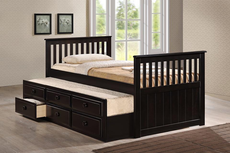Milton Twin Mission Captain Bed in 2 Colors