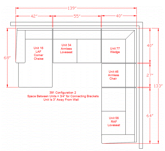 Pantomine Chaise Sectional