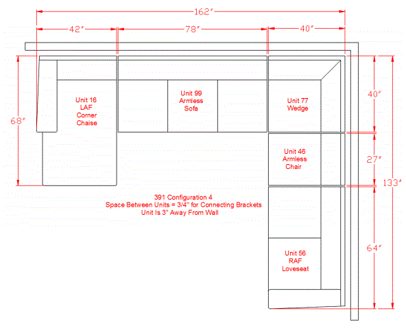 Pantomine Chaise Sectional