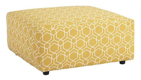 Ayanna Nuvella Oversized Accent Ottoman in 3 Fabrics