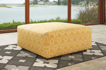 Ayanna Nuvella Oversized Accent Ottoman in 3 Fabrics