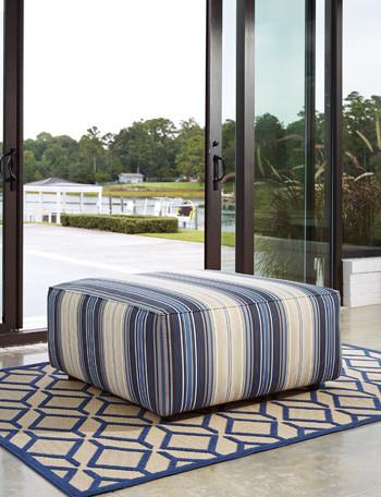 Ayanna Nuvella Oversized Accent Ottoman in 3 Fabrics