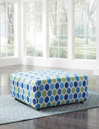 Ayanna Nuvella Oversized Accent Ottoman in 3 Fabrics