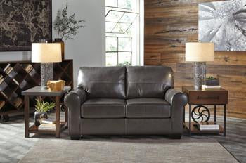 Canterelli Leather Loveseat in 2 Colors
