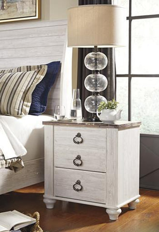 Willowton 2 Drawer Nightstand