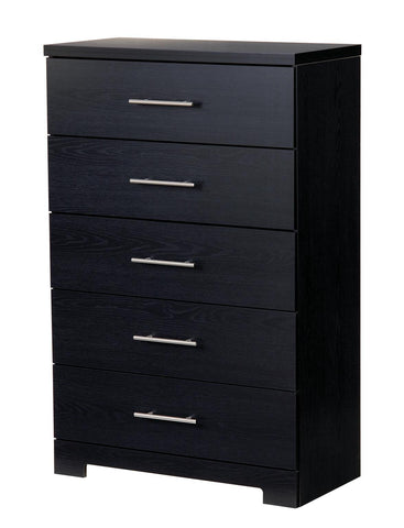 Brooklyn 5 Drawer Chest - Cinder Oak