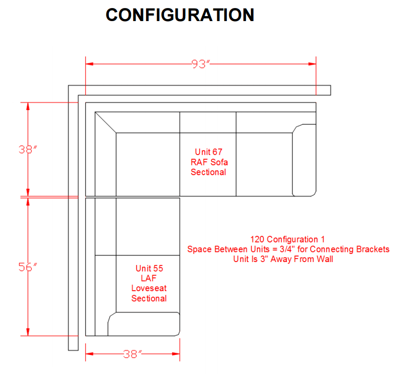 Bladen Sectional in 2 Colors