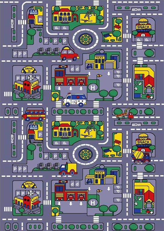 Persian Weavers KID'S City Map Rug
