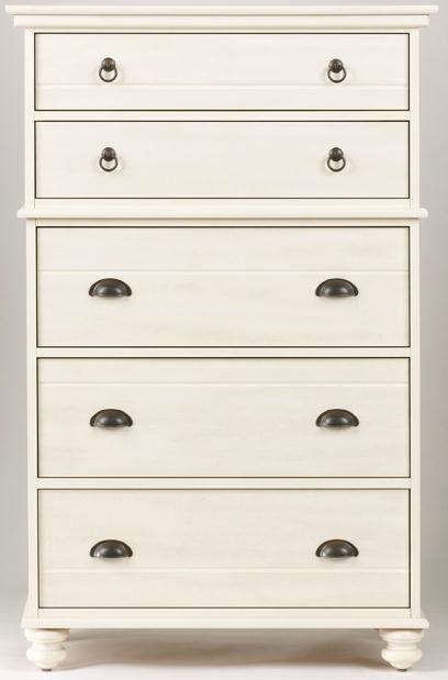 Echo Bay 5 Drawer Chest - Weathered White