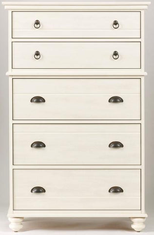 Echo Bay 5 Drawer Chest - Weathered White