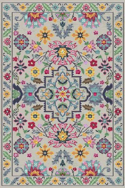Persian Weavers Flowering Rug in 4 Colors