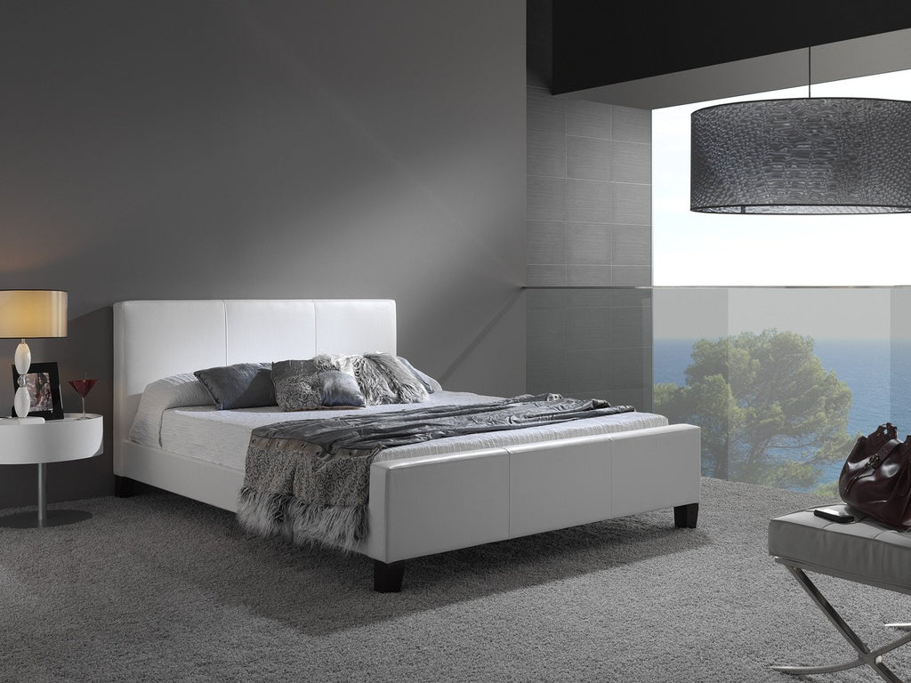 Euro Platform Bed White