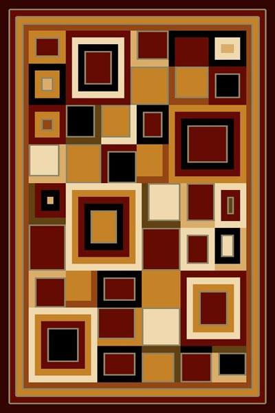 Persian Weavers Contemporary Squares Rug in 9 Colors