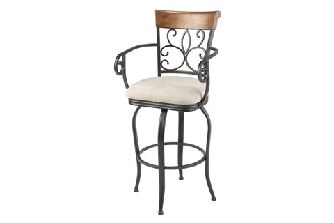 Hartford 26" & 30" Metal Stool with Swivel-seat