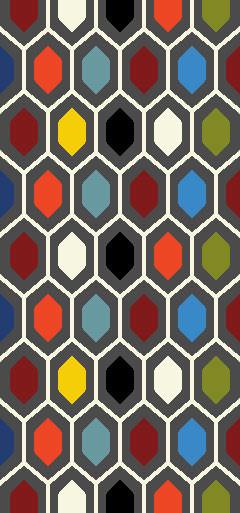 Persian Weavers Honey Comb Deluxe Shag Rug in 2 Colors