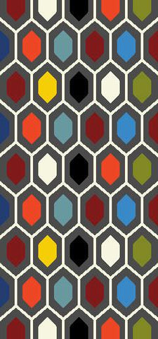 Persian Weavers Honey Comb Deluxe Shag Rug in 2 Colors