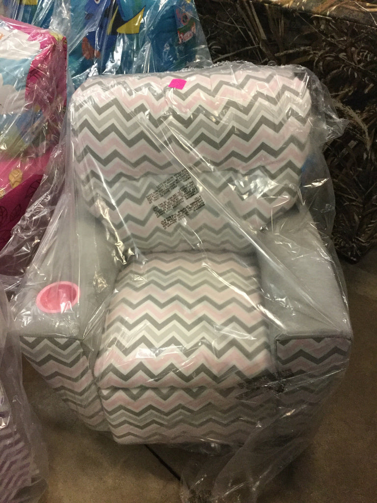 Mixy Zoom Zoom Bella Storm/Silver Kid's Recliner