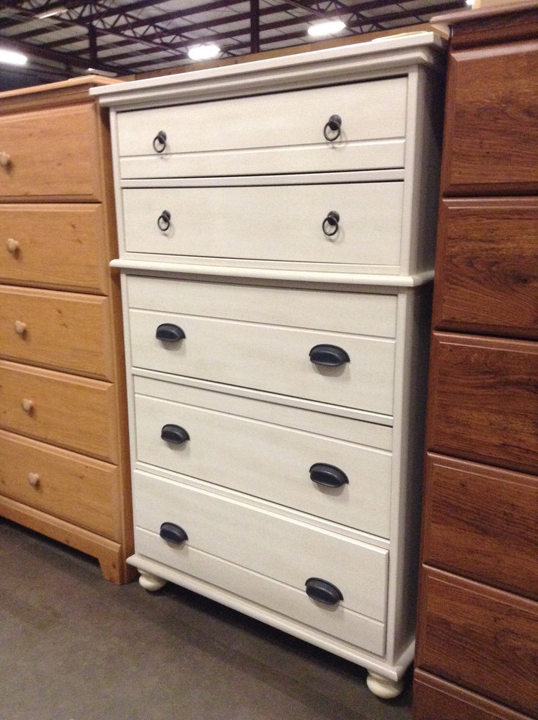 Echo Bay 5 Drawer Chest - Weathered White