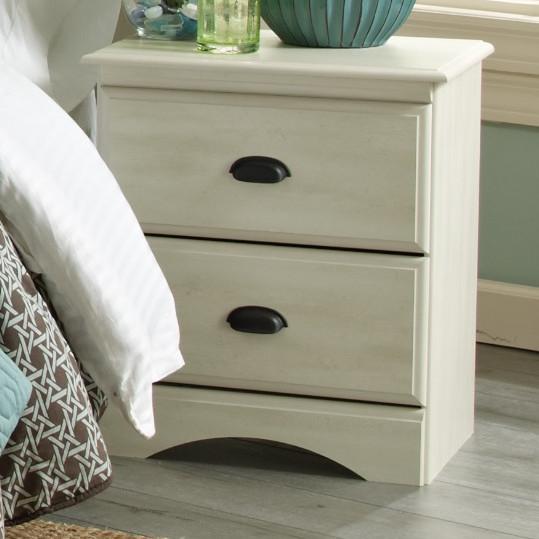 Durand 2 Drawer Nightstand - Weathered White