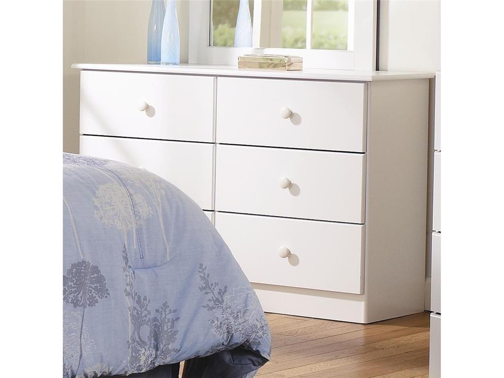 6 Drawer Dresser & Mirror - in 5 Finishes