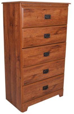 Ashland 5 Drawer Chest - Abbey Oak