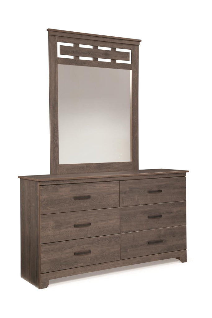 Neenah 6 Drawer Dresser & Mirror - Rodeo Oak