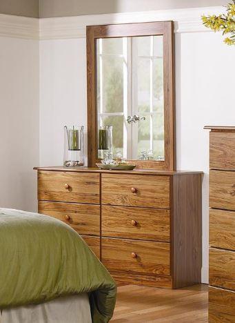 6 Drawer Dresser & Mirror - in 5 Finishes