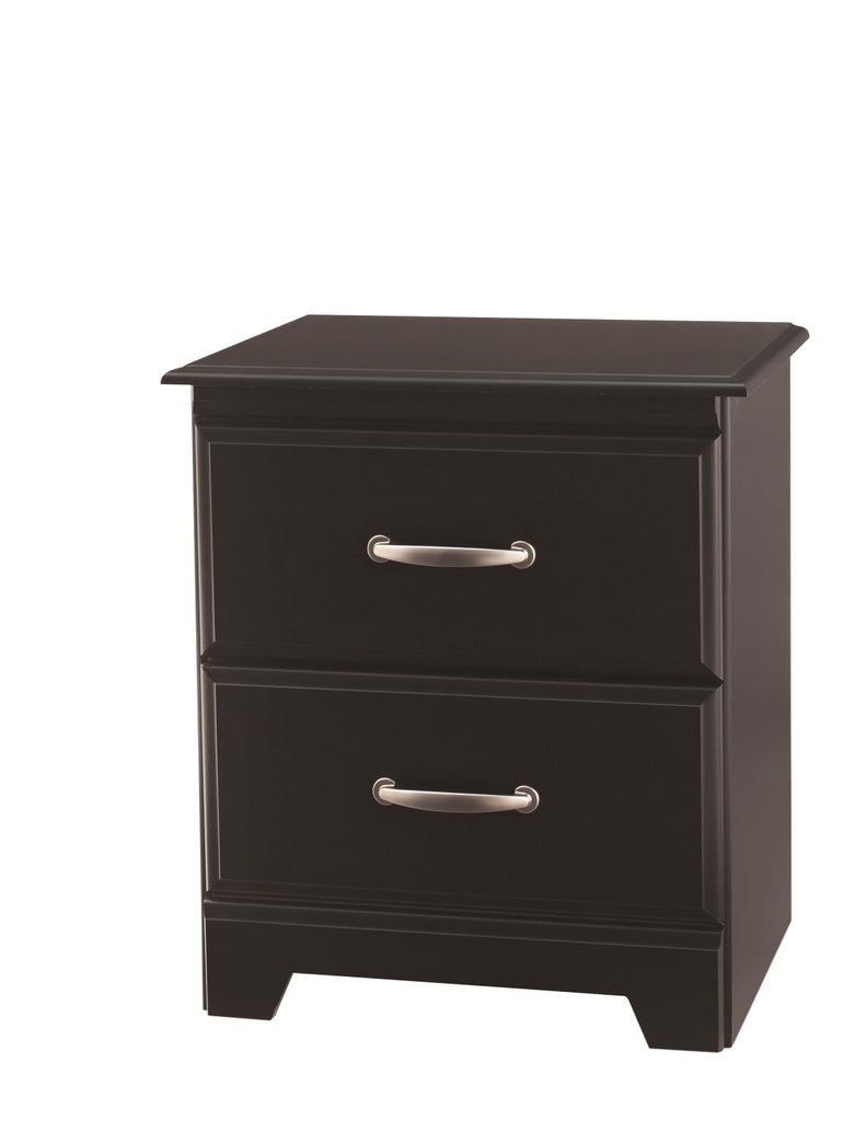 Trenton 2 Drawer Nightstand - Black