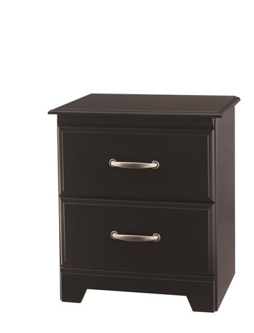 Trenton 2 Drawer Nightstand - Black