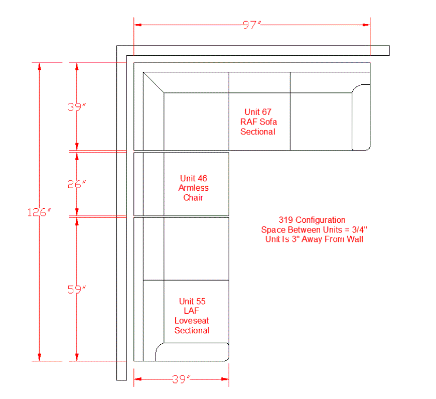 Larkinhurst Sectional feat. Faux Leather