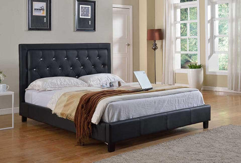 Milton Diamond Platform Bed - in 2 Colors