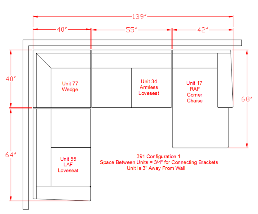Pantomine Sectional Piece By Piece