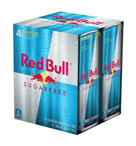 Red Bull Sugar Free 8.4 Oz - 4 Pack