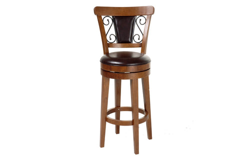 Trenton 30" Wood Bar Stool with Swivel-seat