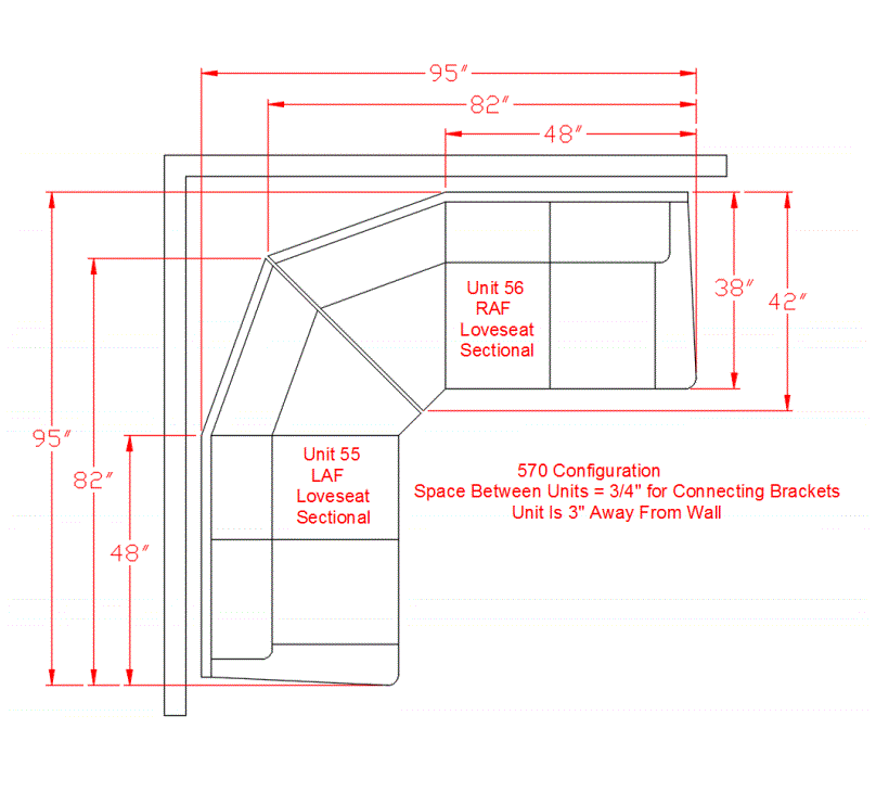 Wixon Sectional in 2 Colors