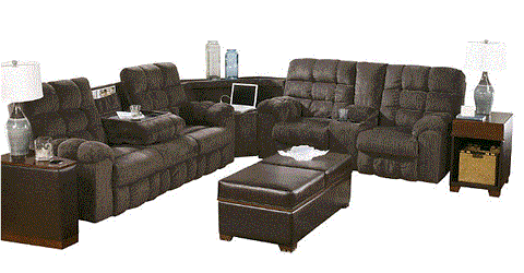 Acieona Reclining Sectional with Drop Down Table
