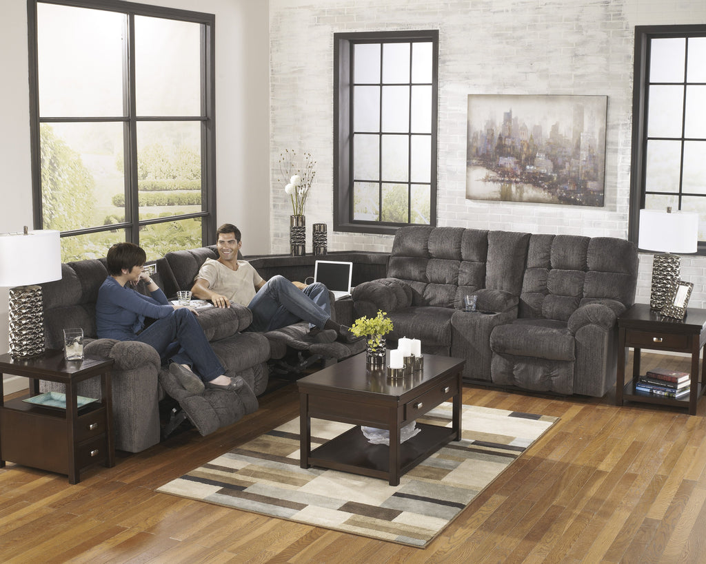 Acieona Reclining Sectional with Drop Down Table