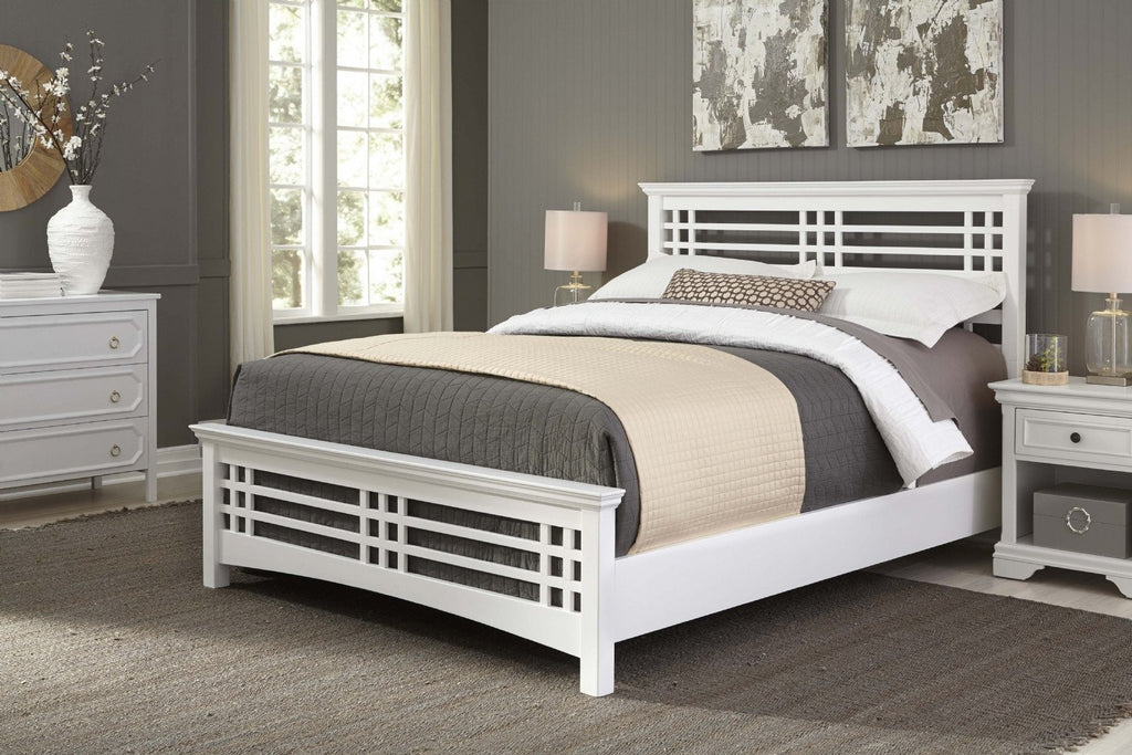 Avery Wooden Complete Bed in White
