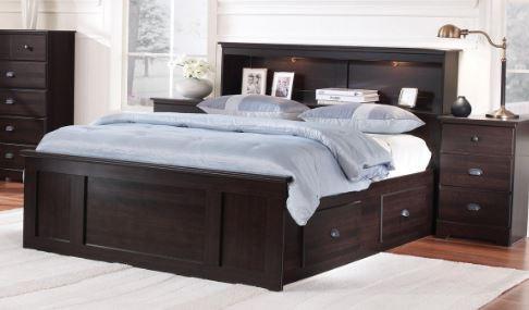 Bayfield Bookcase Headboard or Captain's Bed - in 2 Finishes