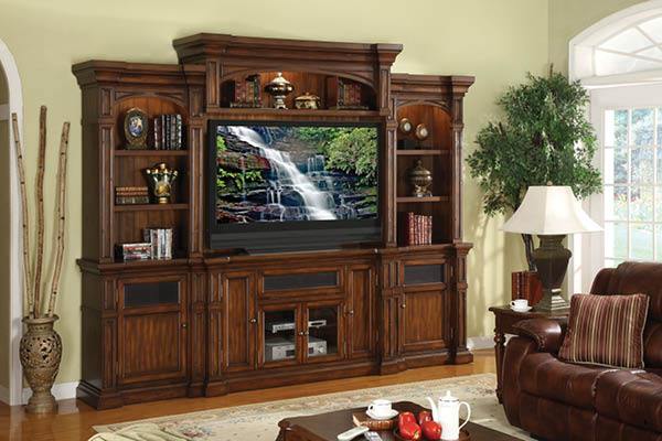 Berkshire Bookcase Entertainment Wall or Super 60" TV Console
