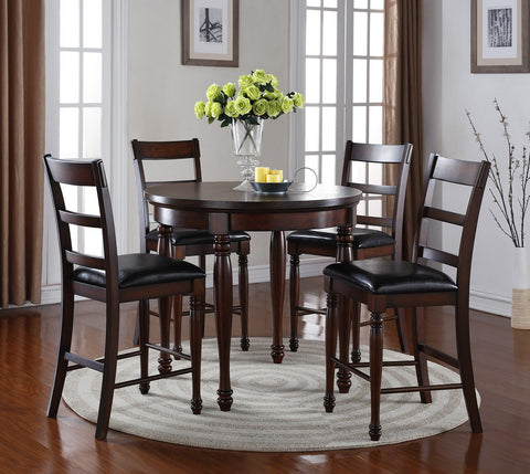 Breckenridge Collection / 5PC Round Counter Height Set