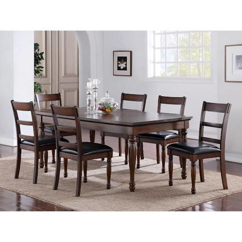 Breckenridge Collection / 6PC or 7PC Rectangle Standard Height Set