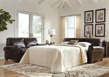 Canterelli Leather Queen Sofa Sleeper in 2 Colors