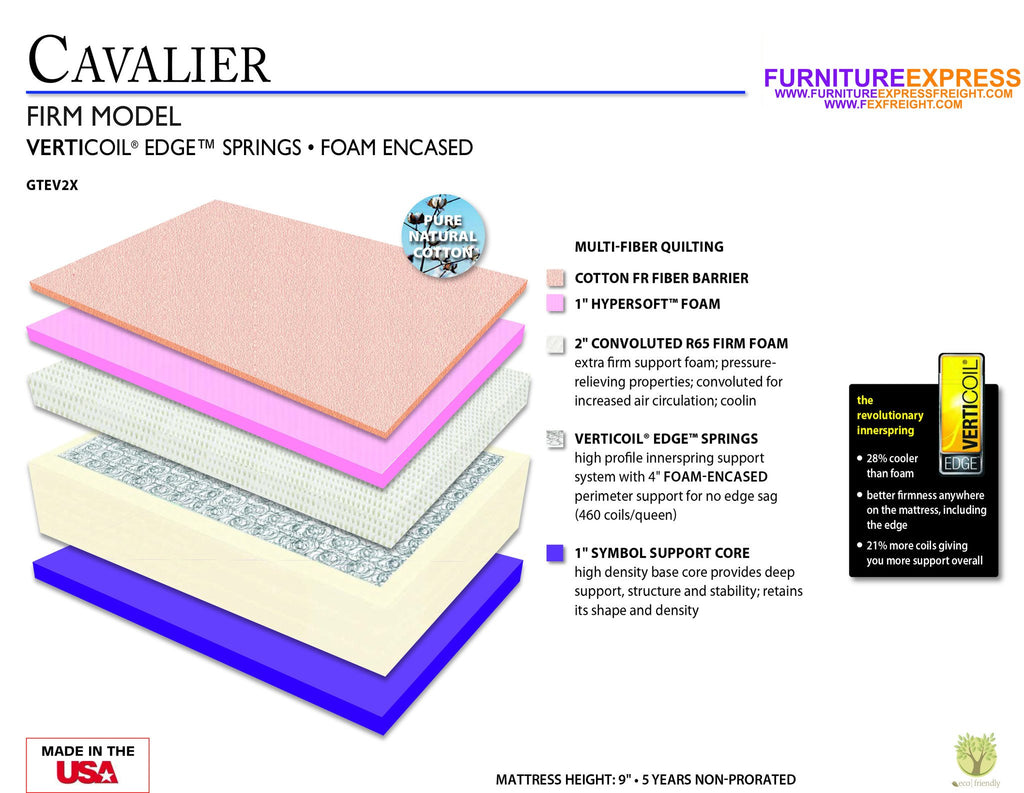 Cavalier Firm Mattress Duluth Minnesota MN Superior Wisconsin WI Bed Delivery Furniture Express