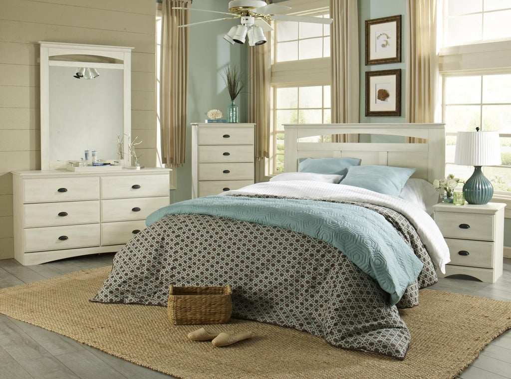 Durand Bedroom Package - Weathered White