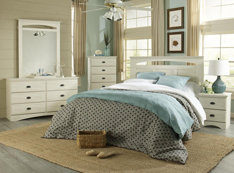 Durand Bedroom Package - Weathered White