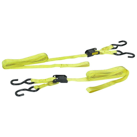 2 12' Locking Tie Downs - Orange