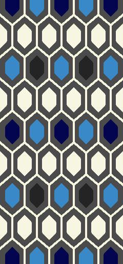 Persian Weavers Honey Comb Deluxe Shag Rug in 2 Colors